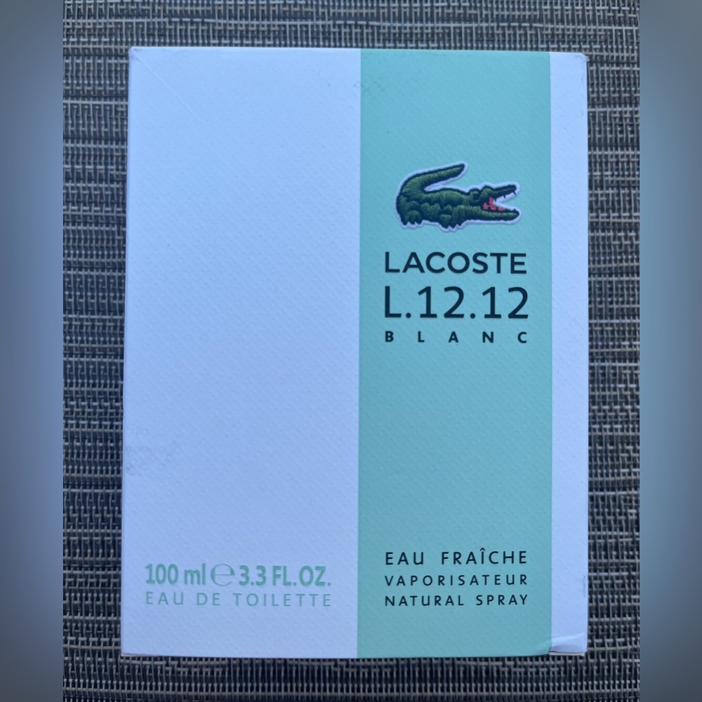 Lacoste L.12.12 Blanc Eau Fraiche Eau de Toilette for Men NIB